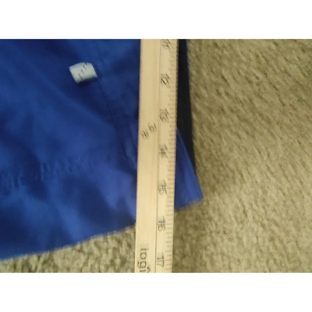 Nautica Board Shorts Men 32 Blue Excellent Cargo Pocket Lace Up Swim Trunks